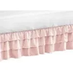 Sweet Jojo Designs Girl 3 Tiered Ruffle Crib Bed Skirt Harper Collection Pink