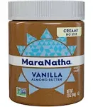 MaraNatha No Stir Creamy Roasted Vanilla Almond Butter, 12 oz Jar