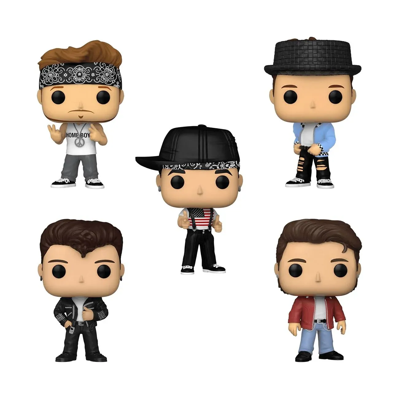 Funko Pop! Rocks New Kids On The Block Walmart Exclusive 5-Pack