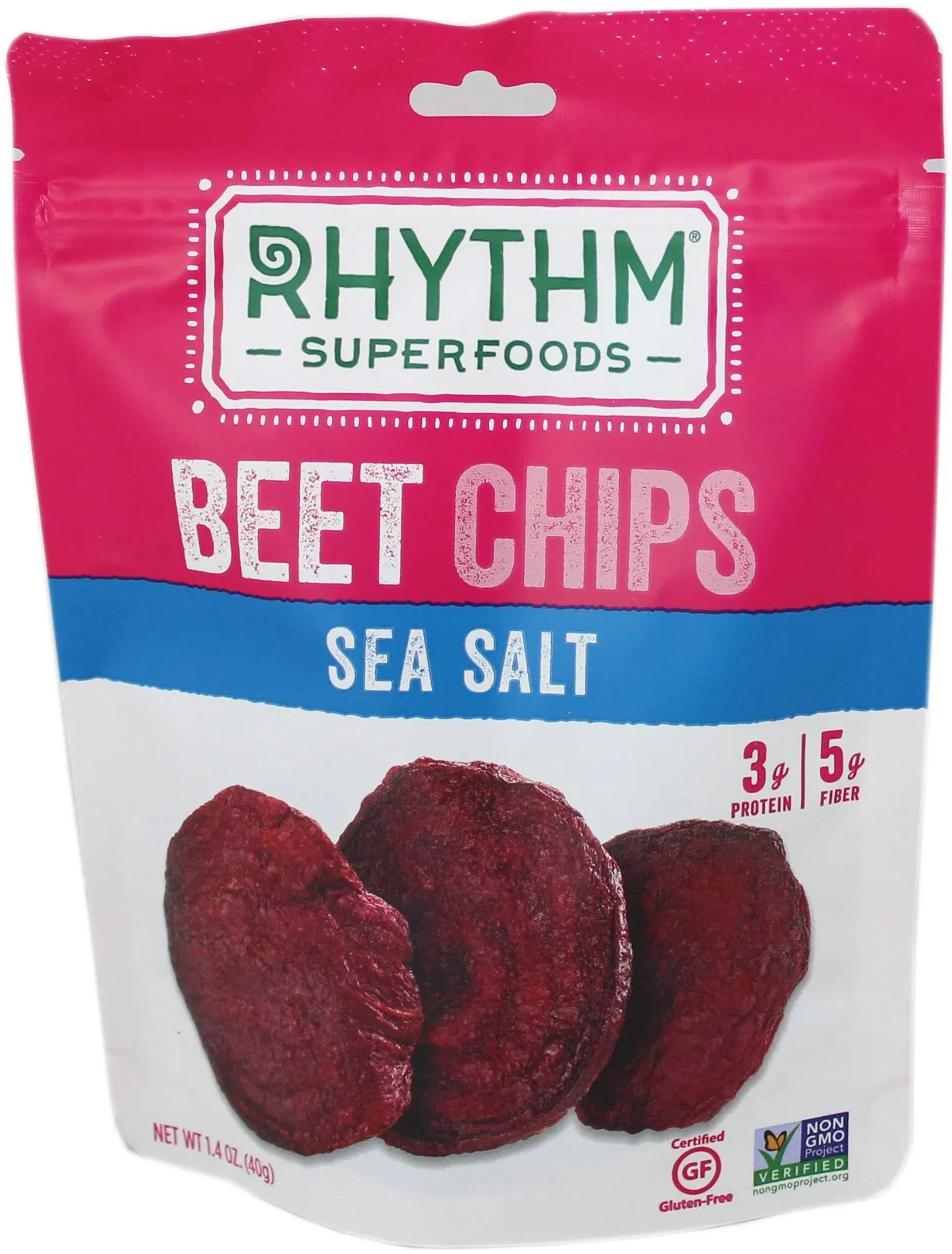 Rhythm Beet Chips, Organic, Sea Salt - 1.4 oz