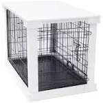 Cage with Crate Cover White Small