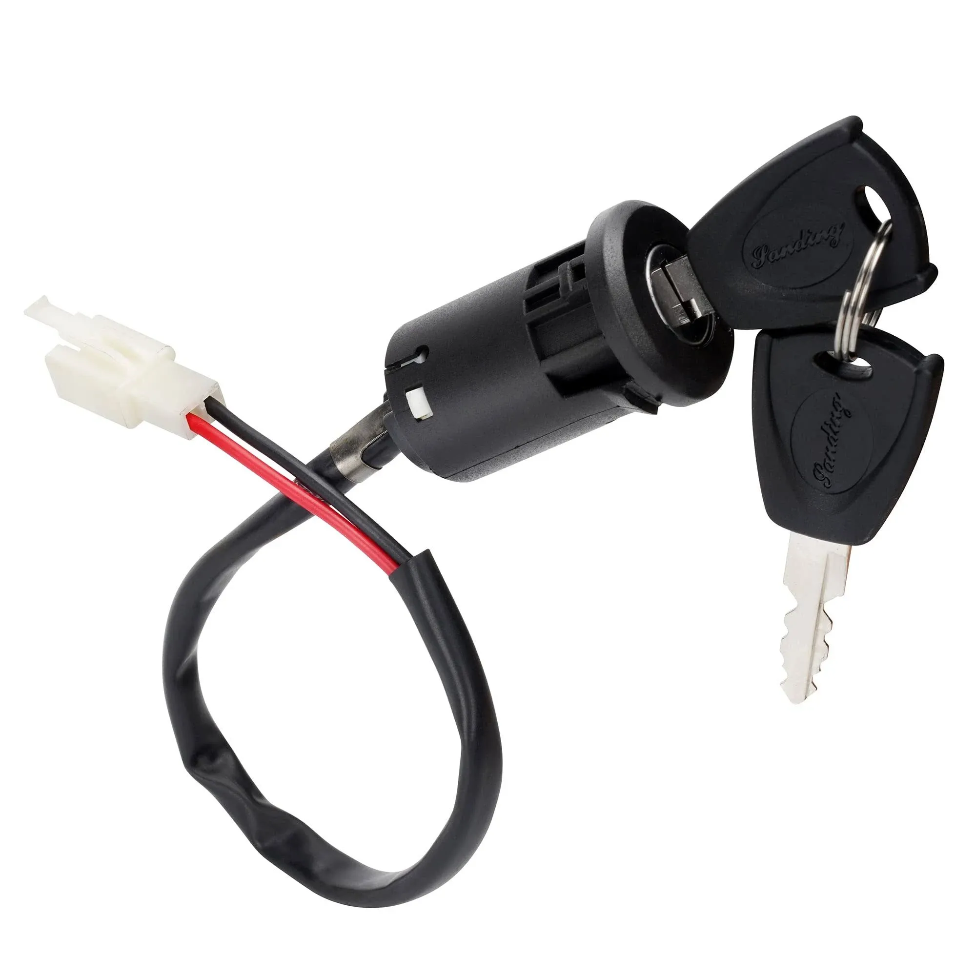 Ignition Key Switch Lock 2 Wire - Key Switch Starter Parts for Electric Trike and Scooter, Golf Carts, Bikes