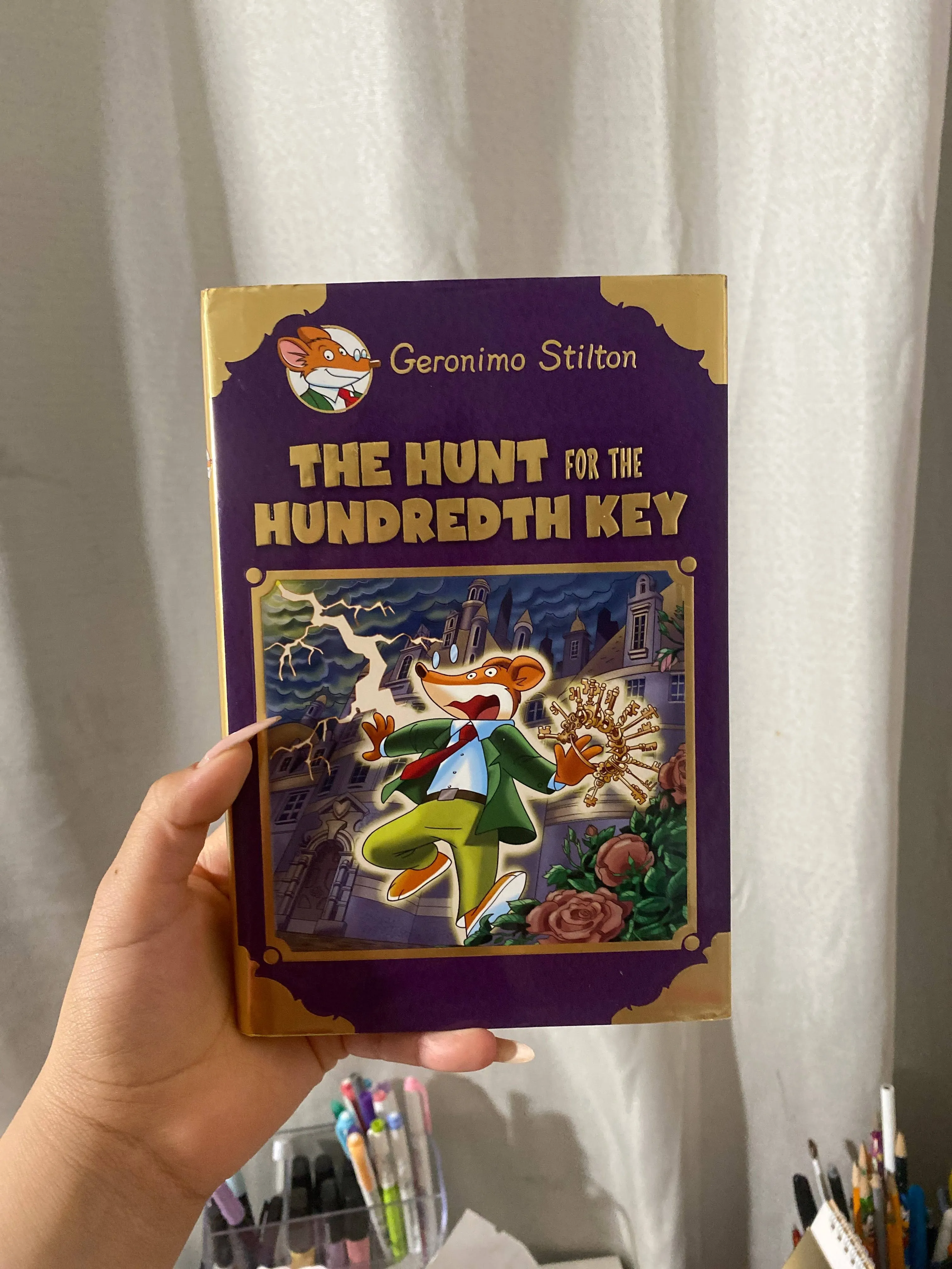 The Hunt for the Hundredth Key by Geronimo Stilton, Hardback with Dust Cover