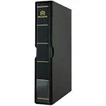 MUDOR Empty Stamp Albums Stockbook for Professional Collectors, Classic Binder with Slipcase (Black)