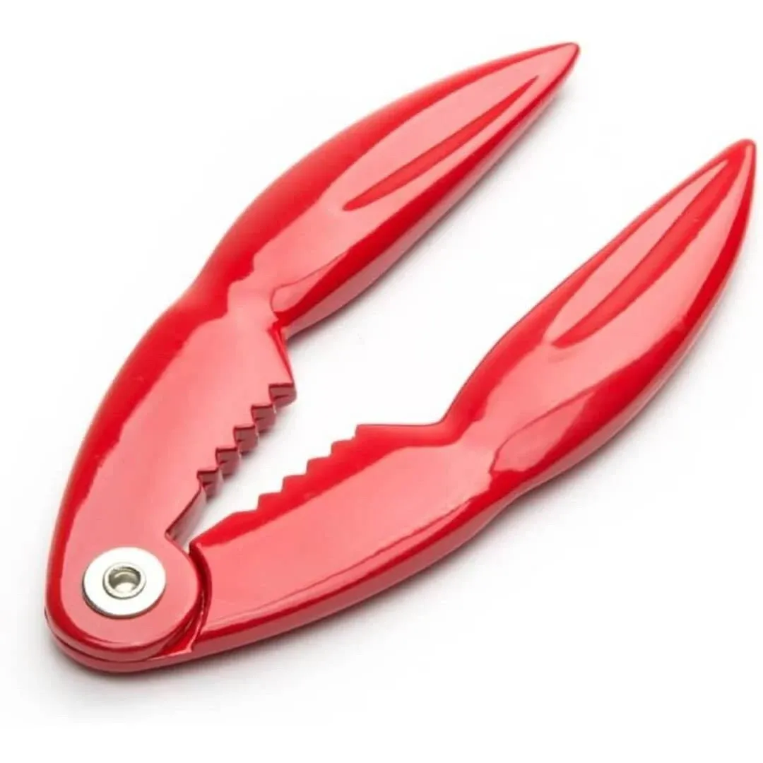 Tablecraft 515 5 1/2" Red Cast Aluminum Claw-Shaped Lobster / Shellfish Cracker