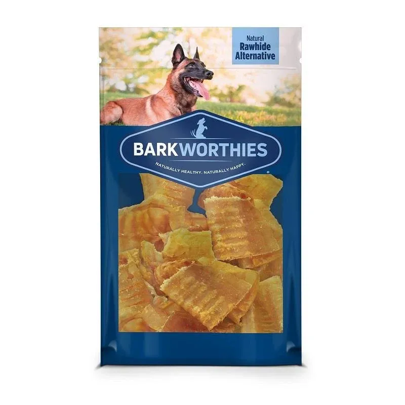 Barkworthies Trachea Chips Dog Chews, 1 lb