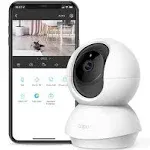 TP-Link Tapo Pan/Tilt Security Camera for Baby Monitor, Pet Camera w/ Motion Detection, 1080P, 2-Way Audio, Night Vision, Cloud & SD Card Storage, Works with Alexa & Google Home (Tapo C200)