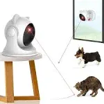 Automatic Cat Laser Toy, Interactive Cat Toys for Indoor Cats/Kittens/Dogs (Silver)