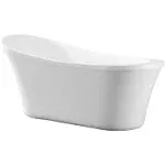 Ove Decors Ruby Acrylic 65-inch Freestanding Bathtub (White)