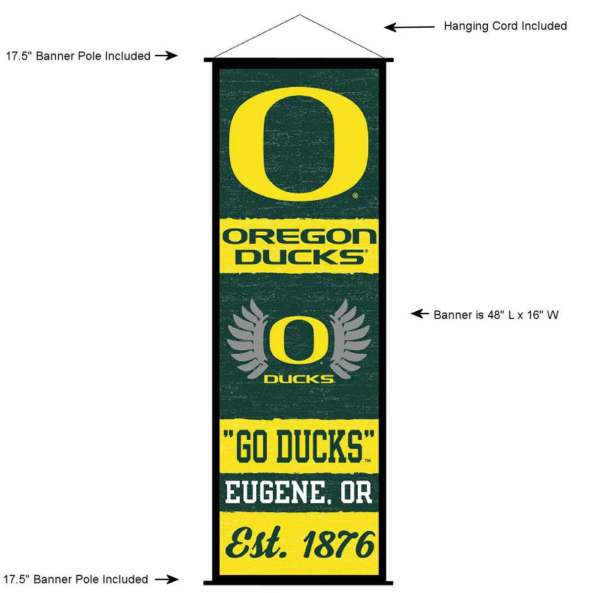 Ducks Banner and Scroll Sign