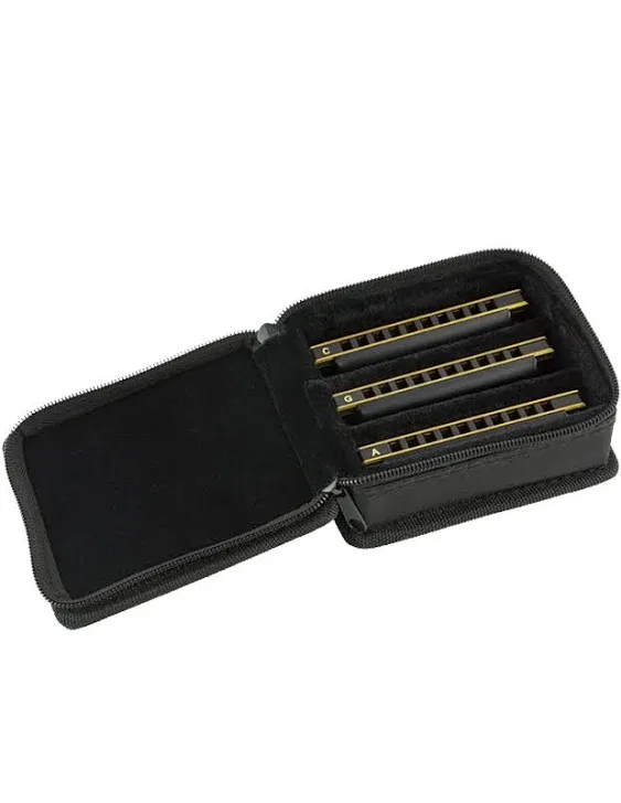 Fender Blues DeVille Harmonicas (3-Pack with Case, Keys of C, G and A)