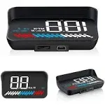 Car Head Up Display, Car Truck OBD2 HUD GPS Speedometer, iKiKin M7 Dual Mode ...