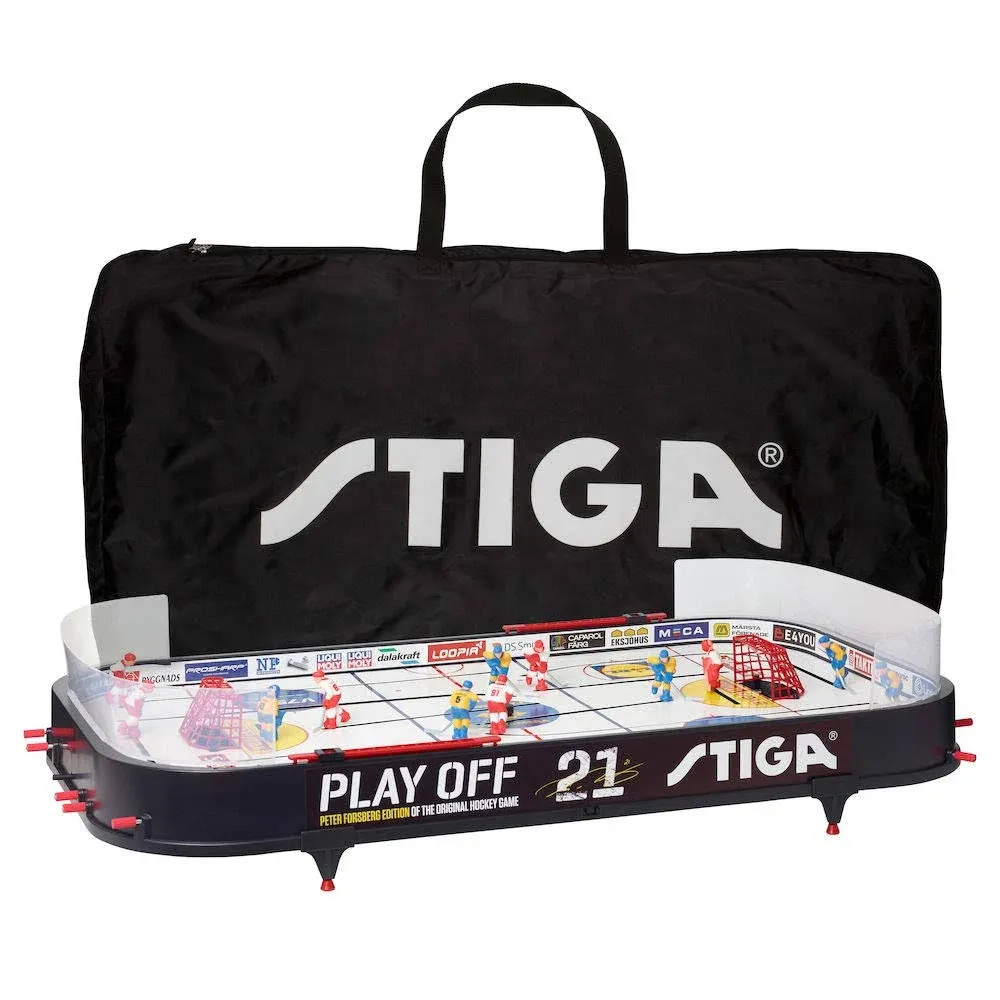 Stiga Tabletop Ice Hockey Game Play Off 21 sweden-canada, Storage Bag Included