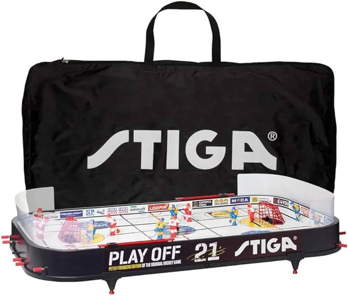 Stiga Tabletop Ice Hockey Game Play Off 21 sweden-canada, Storage Bag Included