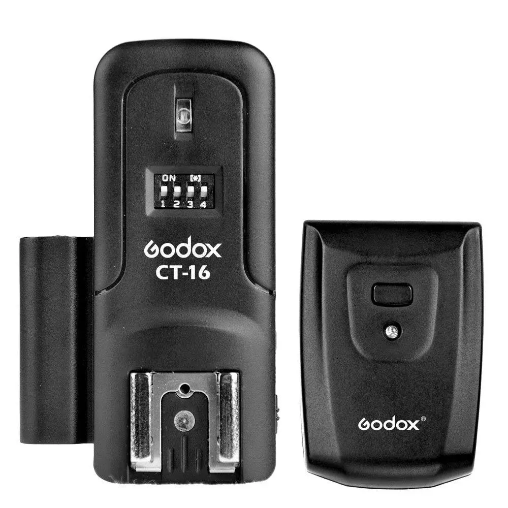 Godox CT-16 16 Channels Wireless Radio Flash Trigger for Canon Nikon Pentax DSLR Camera Studio Flash (Transmitter + Receiver)