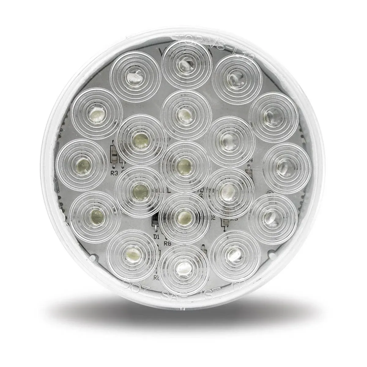 TRUX TLED-4100W 4" Round White Back-Up LED Light 19 Diode