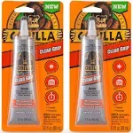 Gorilla 8040001 Clear Grip Contact Adhesive, 3 oz, Clear (2 Pack)