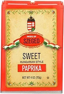 Szeged Seasoning Sweet Paprika-4 Ounce Containers, Case of 6