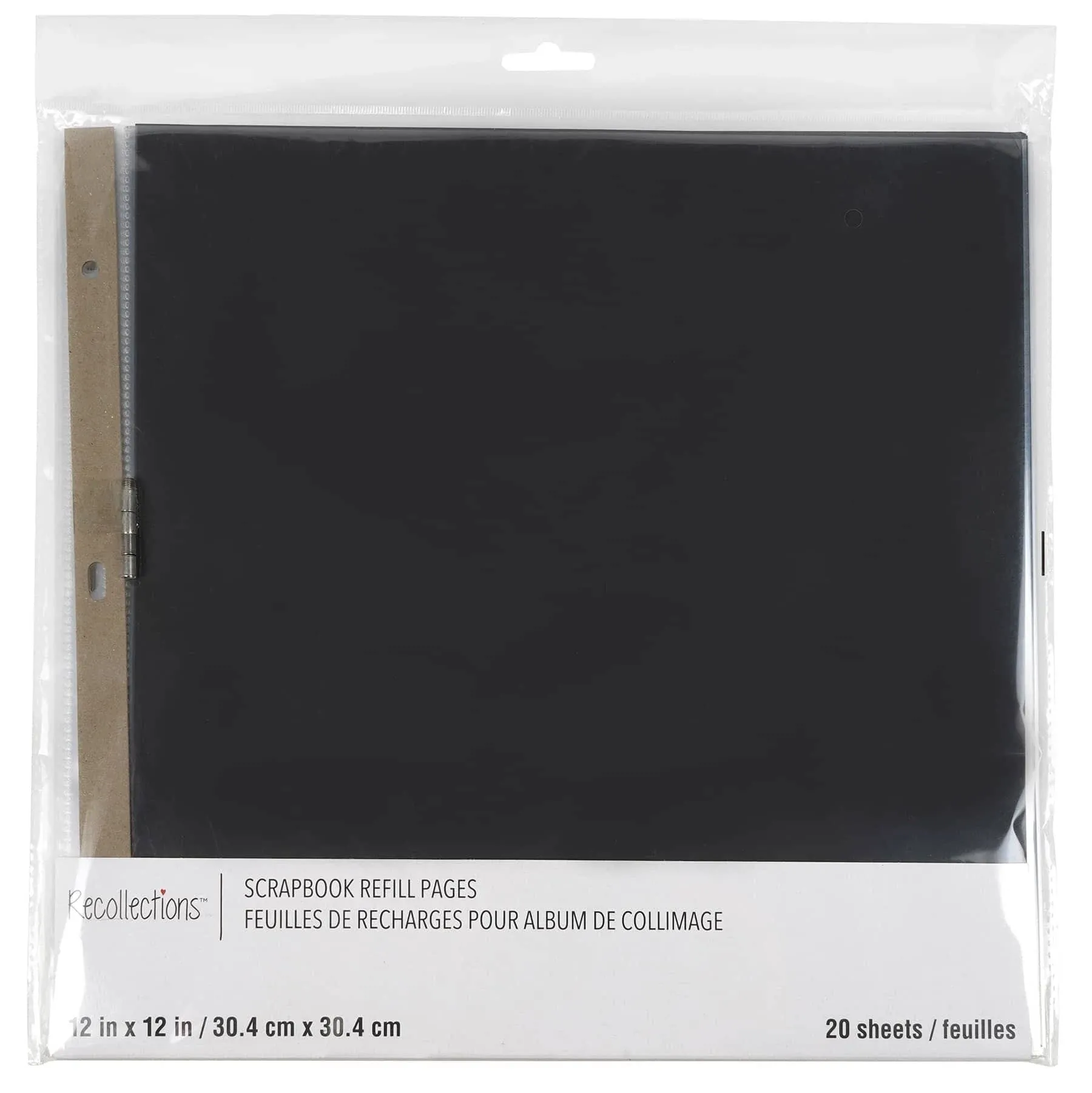 12" x 12" Black Scrapbook Refill Pages by Recollections™