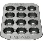 Farberware Mini Muffin Tin Pan 12 Cup Non Stick