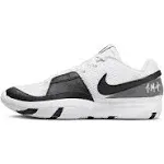 Ja 1 White and Black Mens Basketball Shoes (White/White/Black)