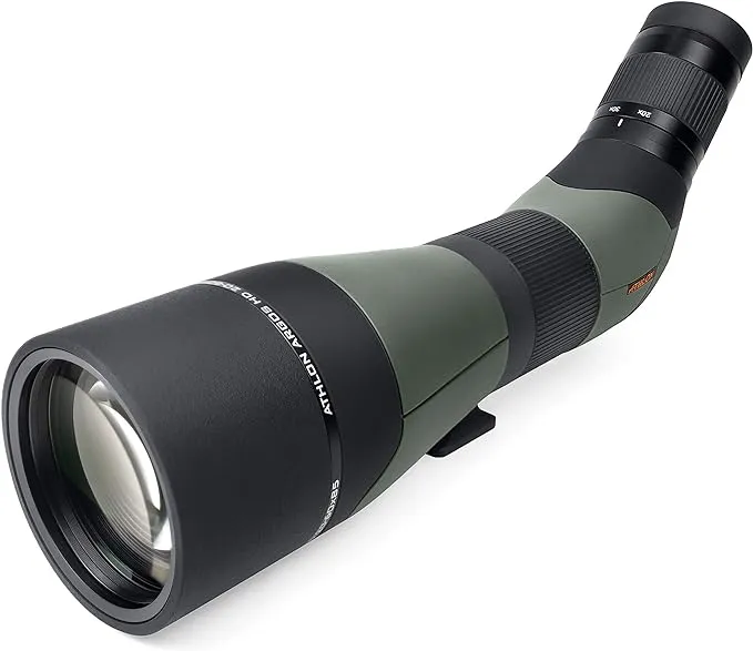 Athlon Optics Argos HD 20-60x85 Spotting Scope - 45 Degree, Green/Black