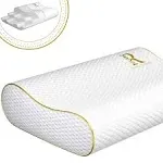 Royal Therapy Queen Neck Pillow Bamboo Adjustable Side Sleeper Pillow for Neck & Shoulder