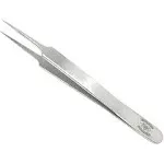 High Precision Stainless Steel Lab Tweezers/Forceps with Straight Tapered Ultra Fine Point