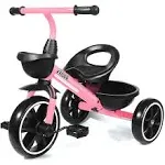 KRIDDO Kids Tricycles Age 24 Month to 4 Years,Gift Toddler Trike for 2.5 to 5 2-4 Year Olds, Pink