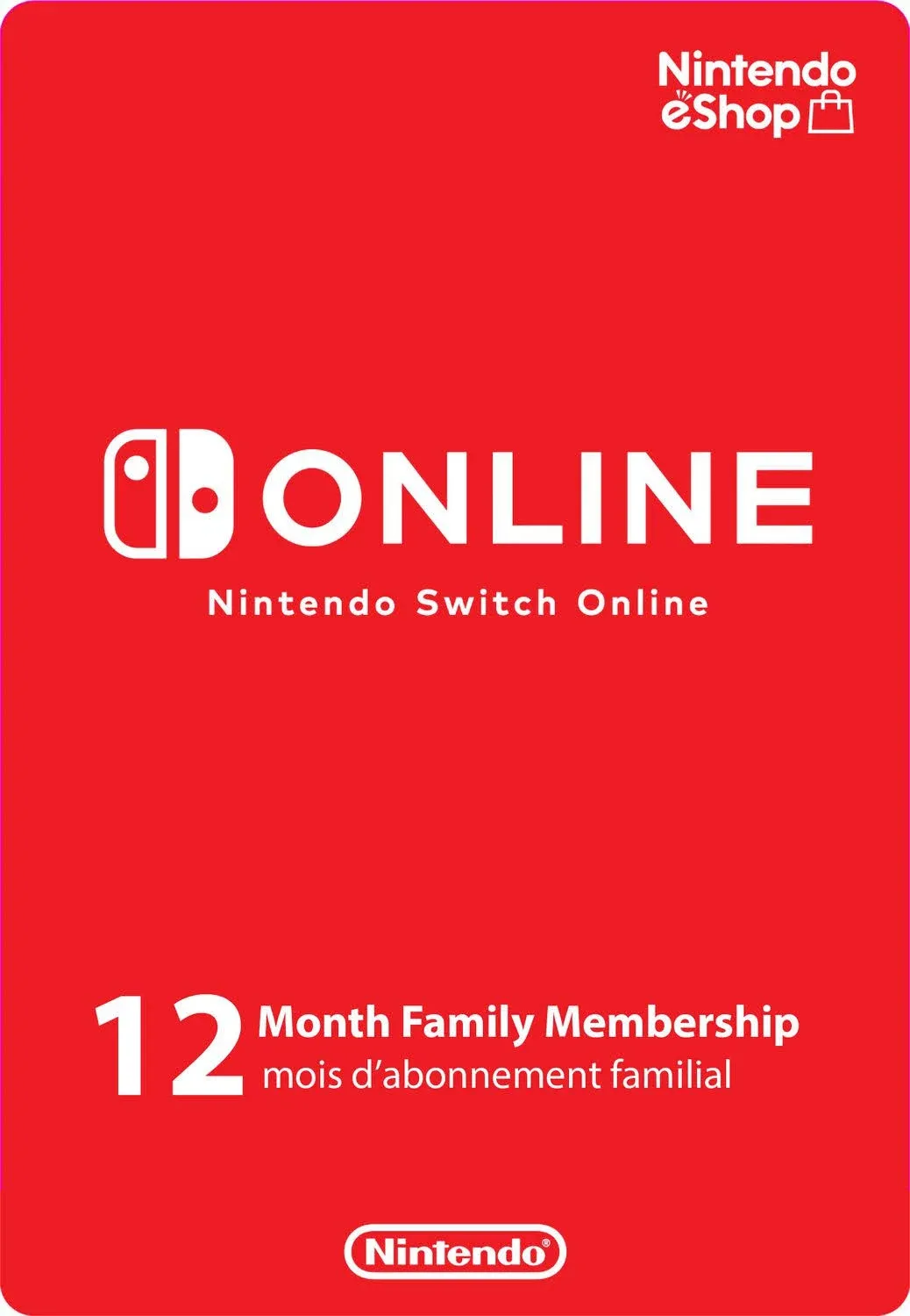 Nintendo Switch Online Family Membership 12 Month (Digital)