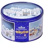 Kelsen Danish Butter Cookies in Decorative Holiday Tin, 80 Ounce (300 Cookies)