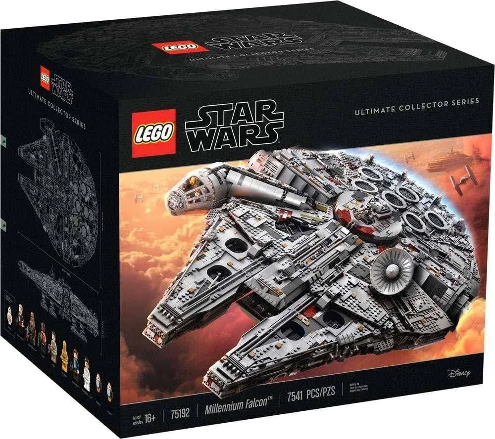 LEGO Star Wars Ultimate Millennium Falcon 75192 - Expert Building Set and Starship Model Kit, Movie Collectible, Featuring Classic Figures and Han Solo's Iconic Ship, Best Gift for Adults