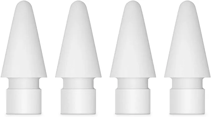 Apple MLUN2AM/A Replacement Tip for Apple Pencil, White, 4/Pack