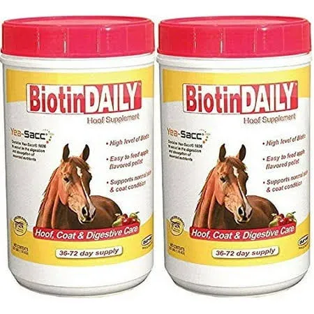 (2 Pack) Biotin Daily Hoof Care Supplement