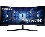 SAMSUNG 27" WQHD Gaming Monitor With 1000R Curved Screen HDR - LC27G54TQWNXZA (Display Port and HDMI Cables Included)