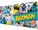 Official DC Comics Batman XXL Mouse Mat - Desk Pad - 31.5" x 13.78" Non-Slip Rubber Base Mouse Pad, Gaming Mouse Pad