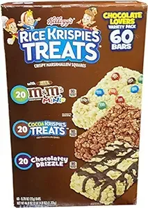 Rice Krispies Treats Crispy Marshmallow Squares, Snack Sized Bars - 40 pack, 0.78 oz bars