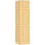 Kimberly Bay 28 in. x 80 in. Traditional 6-Panel Unfinished Solid Core Pine Bi-Fold Door