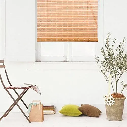 Thy Trading Bamboo Roll Up Window Blind Sun Shade W28" x H72"