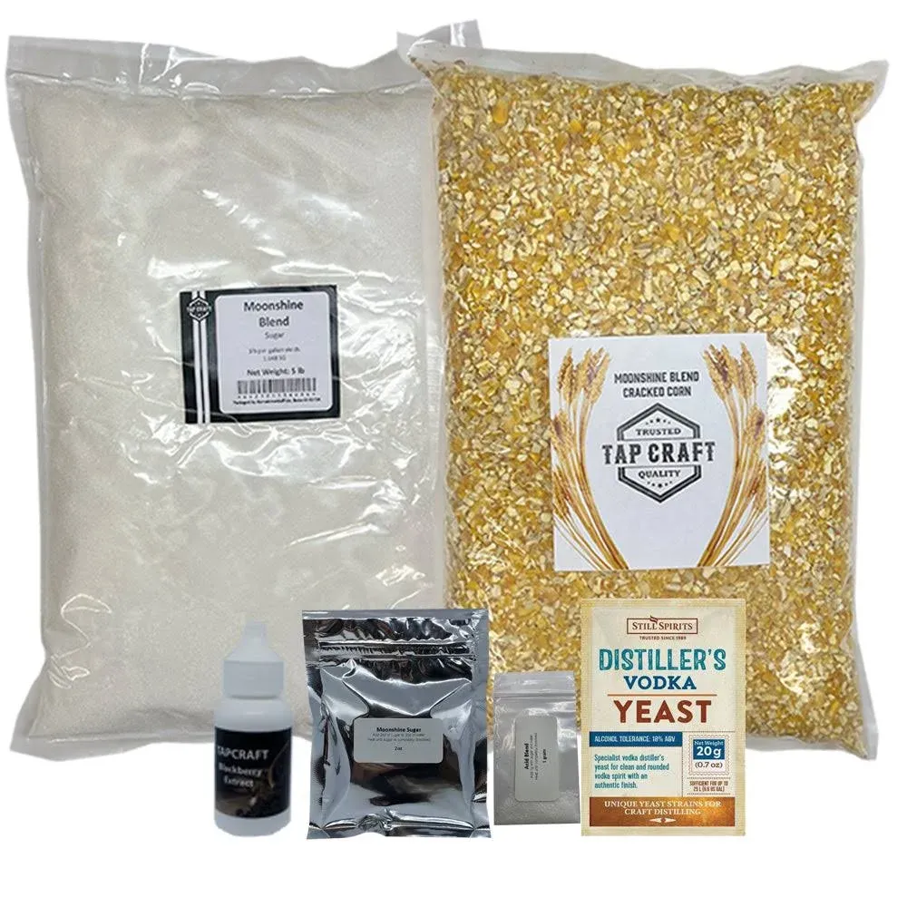 Homebrewstuff Complete Huckleberry Moonshine Mash Recipe Kit Homebrew, Size: One Size