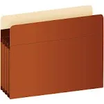 Pendaflex Expanding Accordion File Pockets, Extra Durable, Expands 3.5", Legal size, Reinforced with DuPont Tyvek Material, 10/Box (15423), Brown