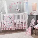 Bedtime Originals Blossom Pink Watercolor Floral 3-Piece Baby Crib Bedding Set