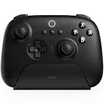 8Bitdo Ultimate Bluetooth Controller with Charging Dock, Wireless Pro Controller with Hall Effect Sensing Joystick, Compatible with Switch, Windows and Steam Deck (Black)