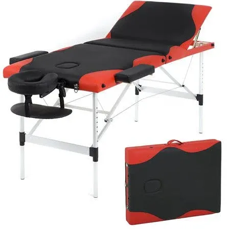 Massage Table Spa Bed Massage Bed 3 Fold 84 Inch Height Adjustable