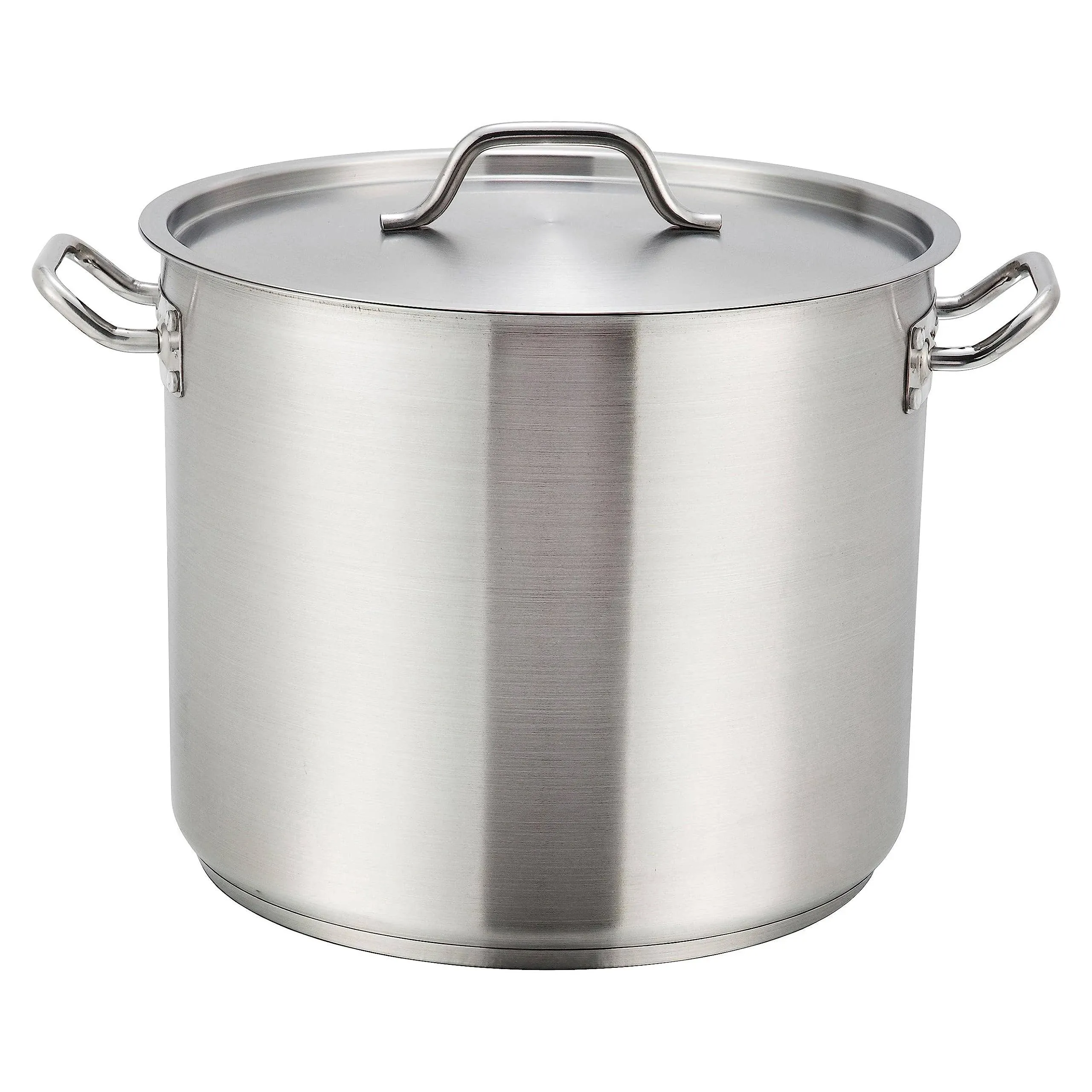 Winco SST-60 Stainless Steel Stock Pot 60 qt with Cover