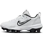 Nike Kids' Force Zoom Trout 9 Pro MCS Baseball Cleats, Size 4, White/Black