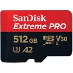 Sandisk Microsdxc Extreme Pro 512gb 记忆卡 金色