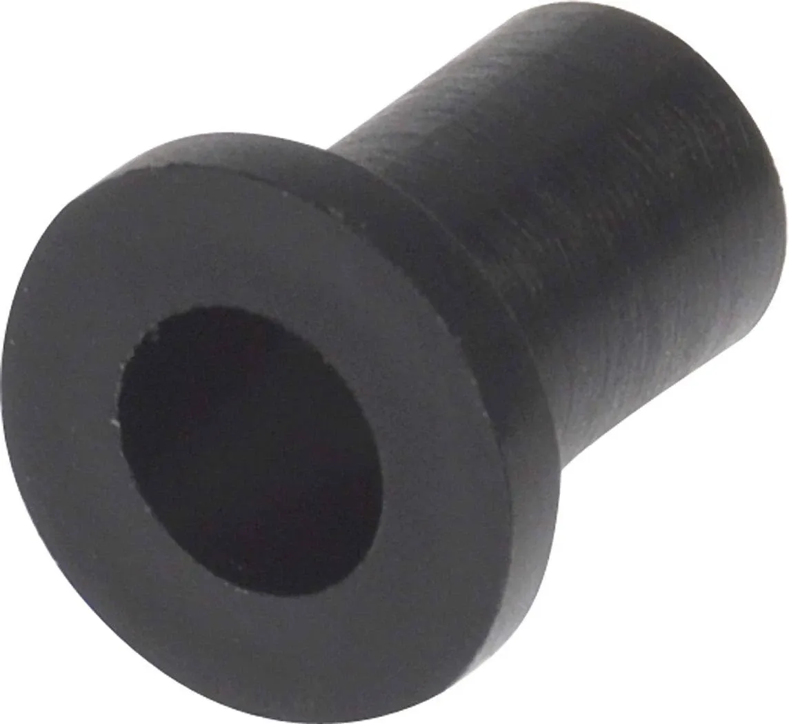 58074 0.312 O.D. Nylon Flanged Bushing, Number-1/4, 30-Pack , Black