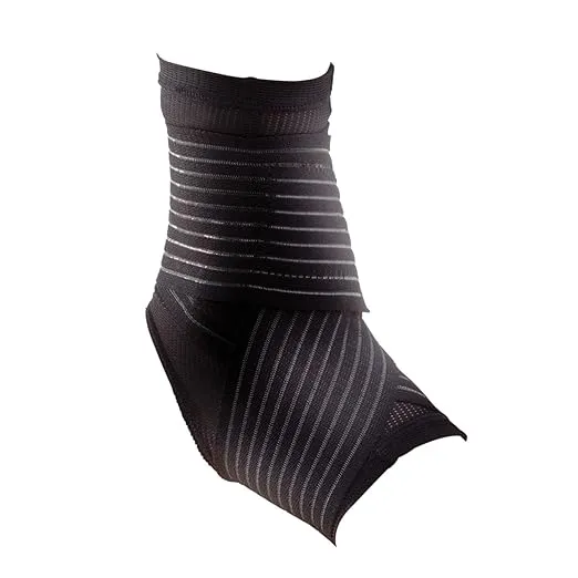 DonJoy Performance Figure 8 Ankle Sleeve with Straps for Moderate Support - Ankle Sprains, Strains, Inflammation, Swelling, Pain - Small