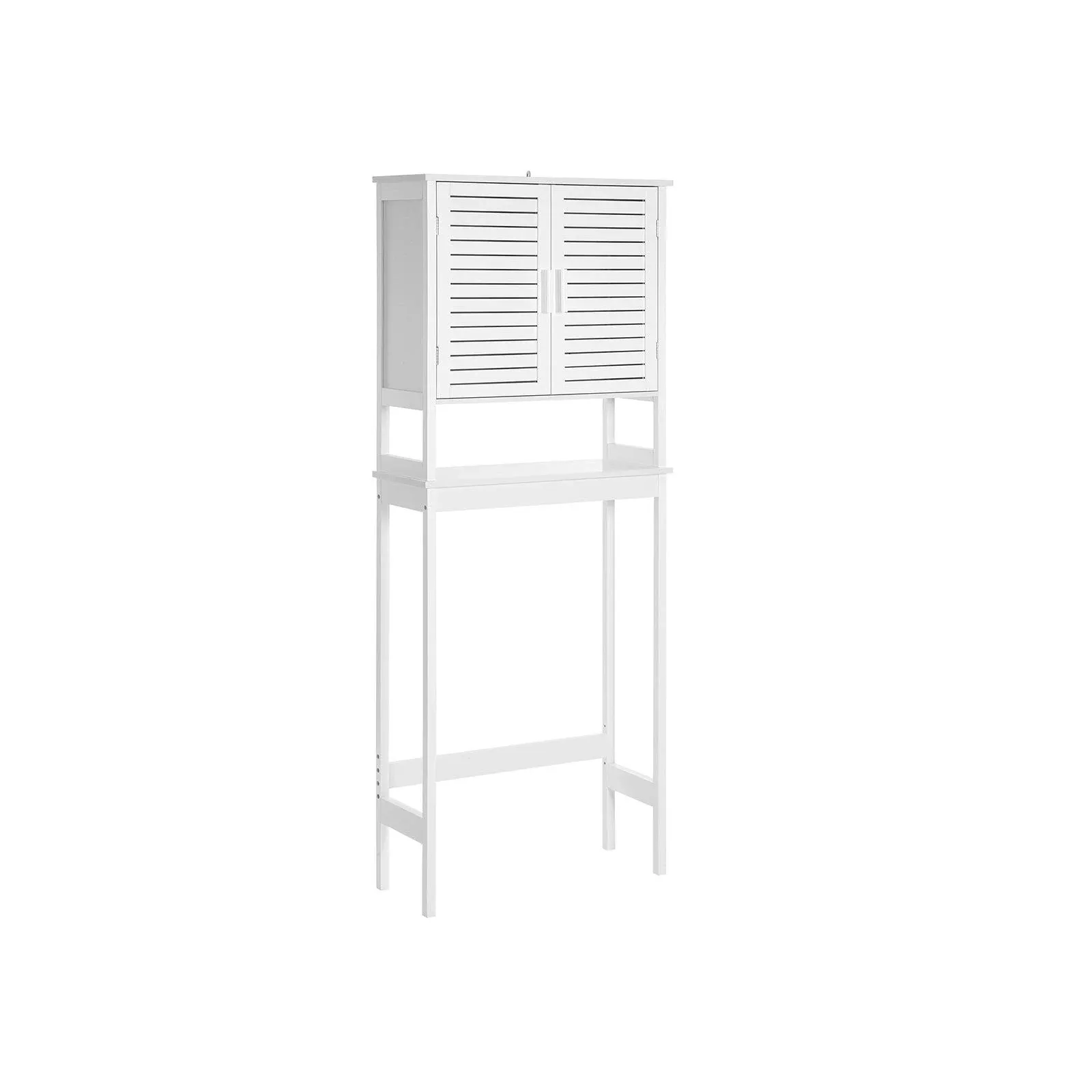 SONGMICS Over-the-Toilet Storage, Bathroom Cabinet with Inside Shelf, White